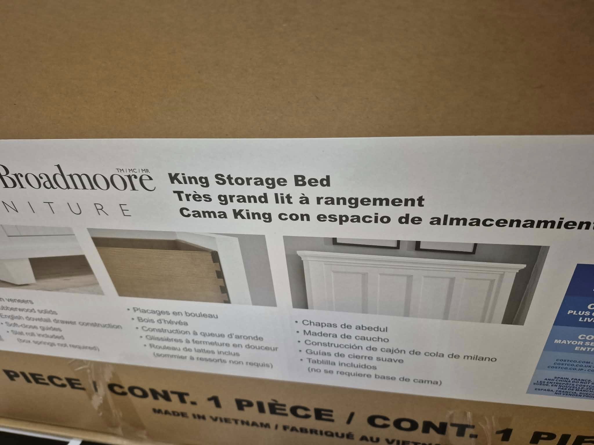 Universal Broadmoore Rose King Storage Bed - Pickup Only