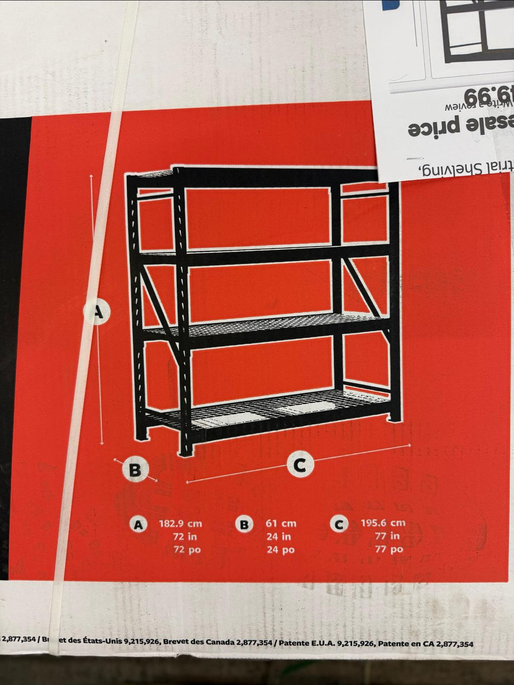 Gorilla Rack Industrial Shelving 77” x 24” x 72” - Pickup Only