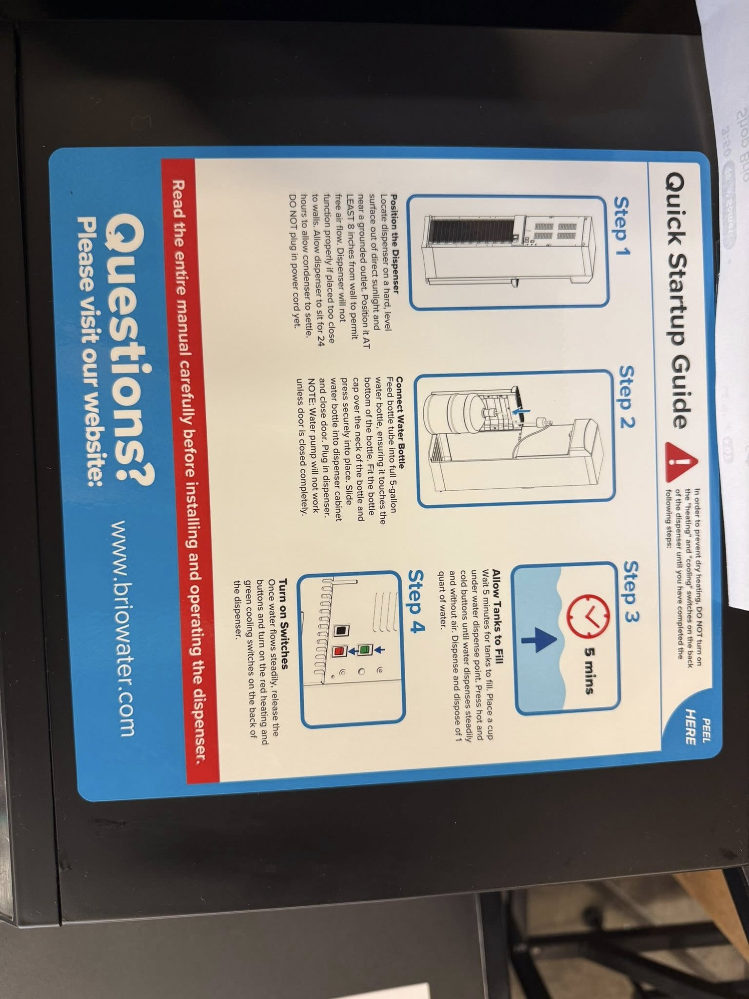 Brio 740 Series Self Cleaning Bottom Load Water Cooler