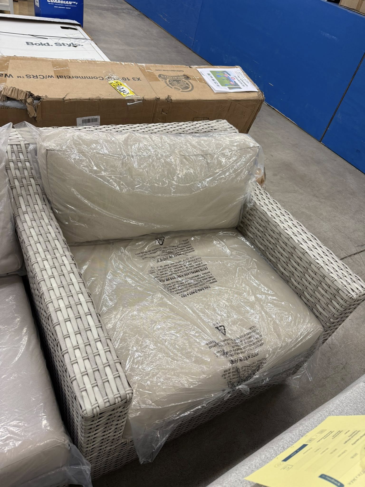 3 piece Agio Sunbrella Performance Fabric Patio Set - Pickup Only