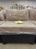 Belmont 5 piece Modular Outdoor Patio Sectional Set with Ottoman - Pickup Only