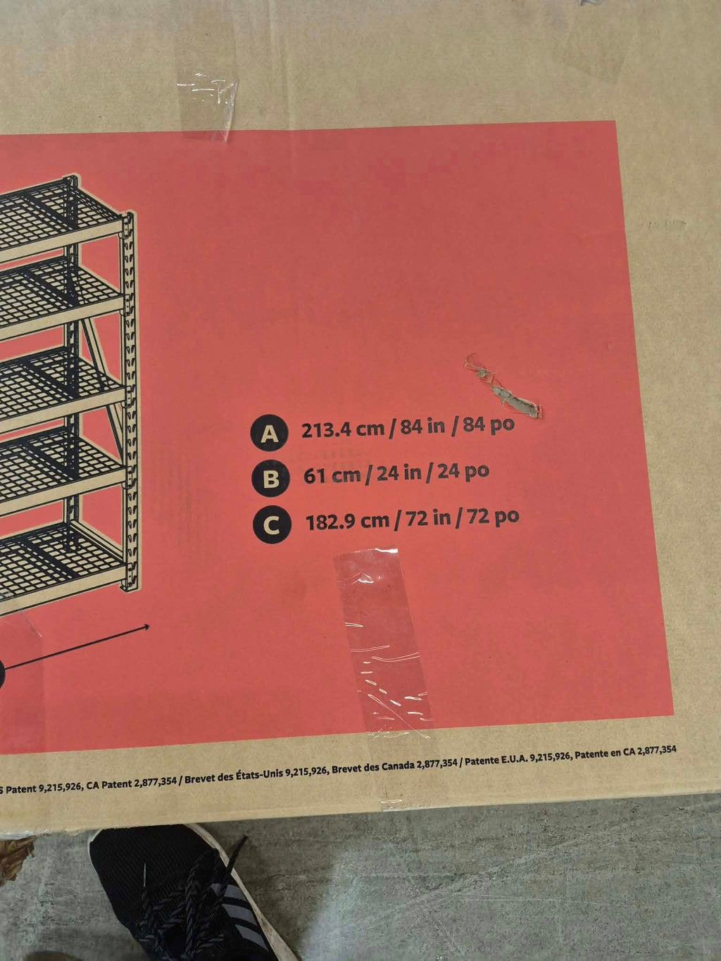 Gorilla Rack 5-Tier Industrial Rack 72” x 24” x 84” - Pickup Only