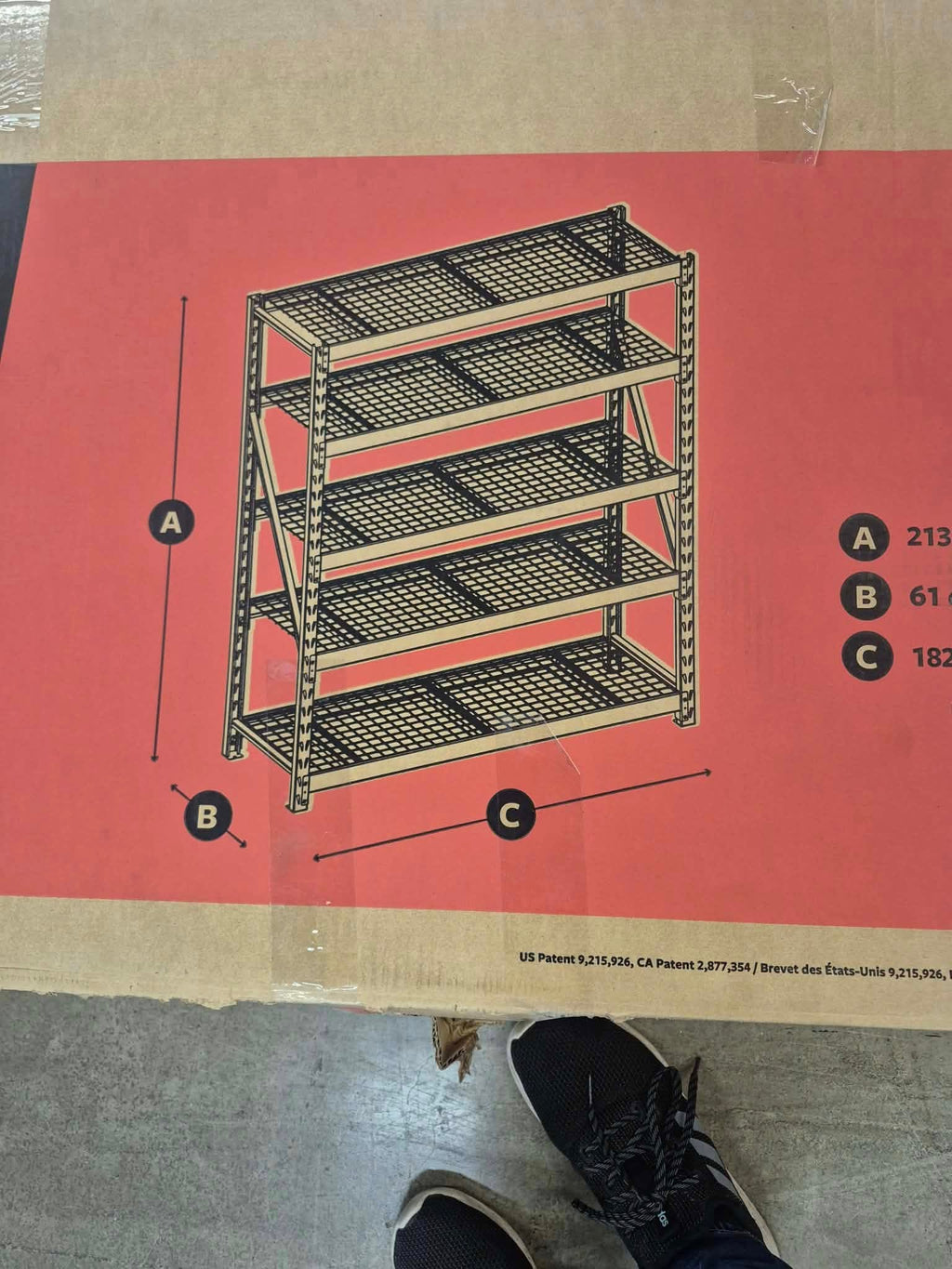 Gorilla Rack 5-Tier Industrial Rack 72” x 24” x 84” - Pickup Only