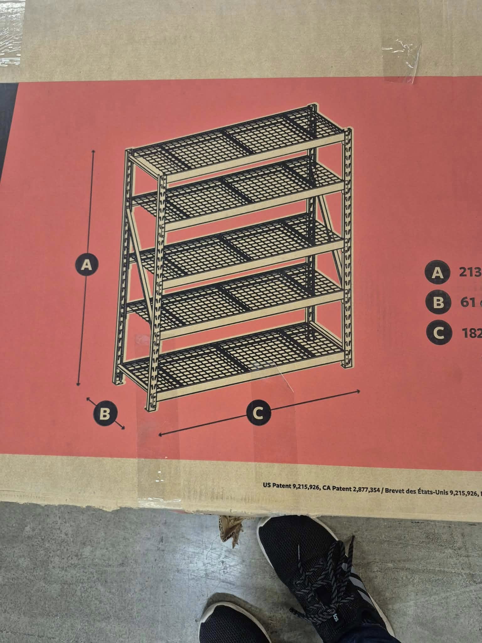 Gorilla Rack 5-Tier Industrial Rack 72” x 24” x 84” - Pickup Only