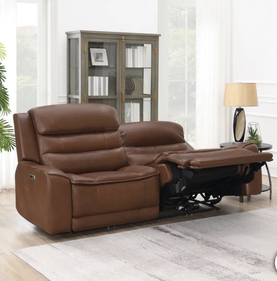 Rhodes Leather Power Reclining Sofa - Pickup Only