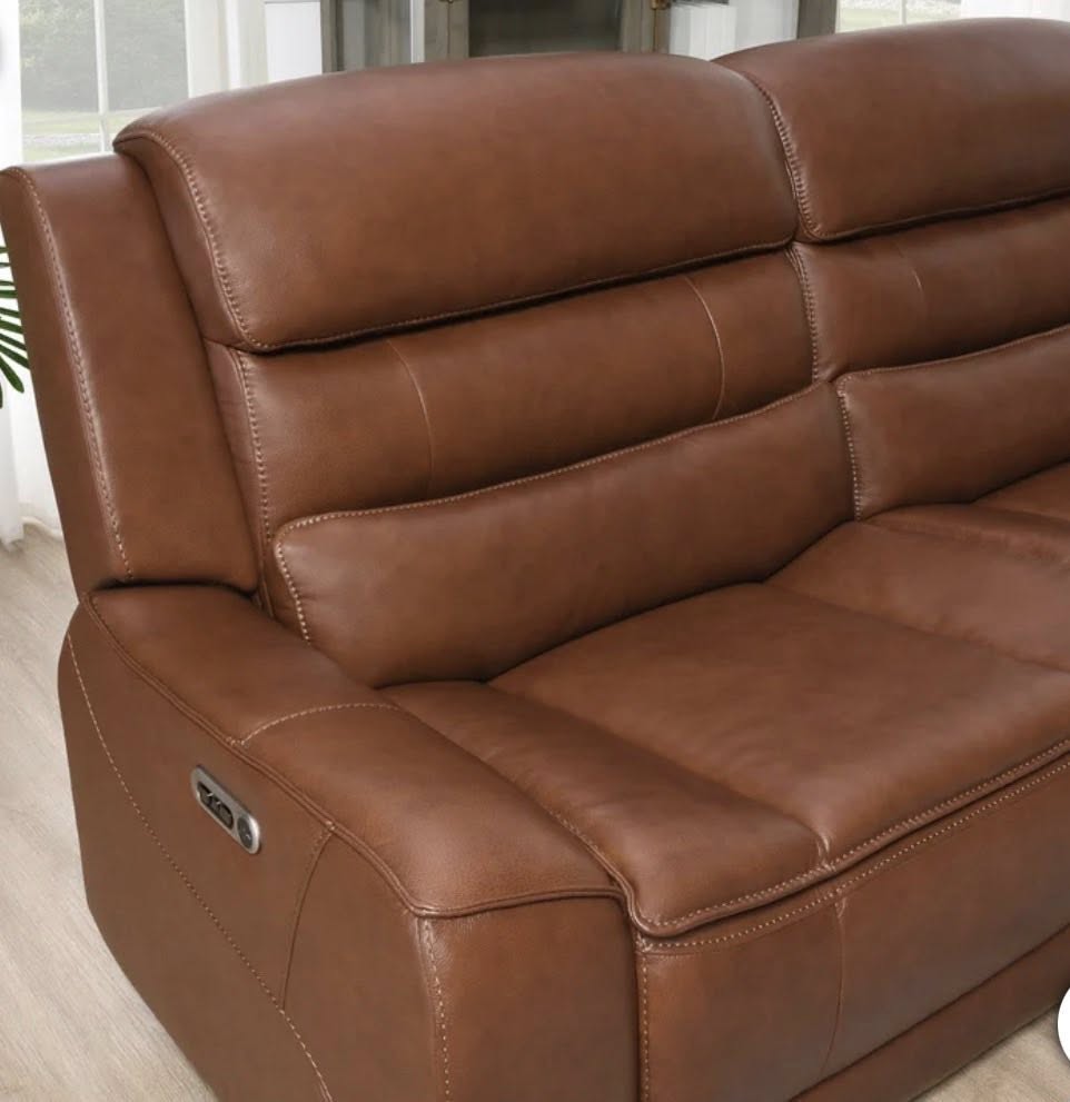 Rhodes Leather Power Reclining Sofa - Pickup Only