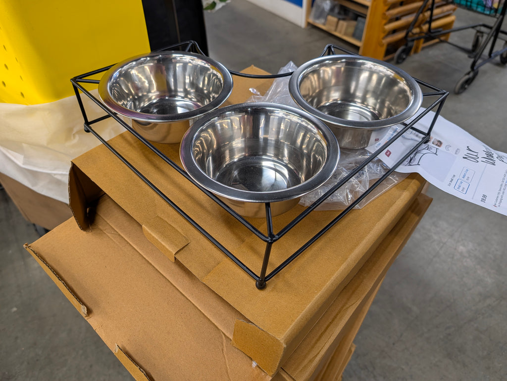 Frisco 3PC Corner Pet Bowl - Small