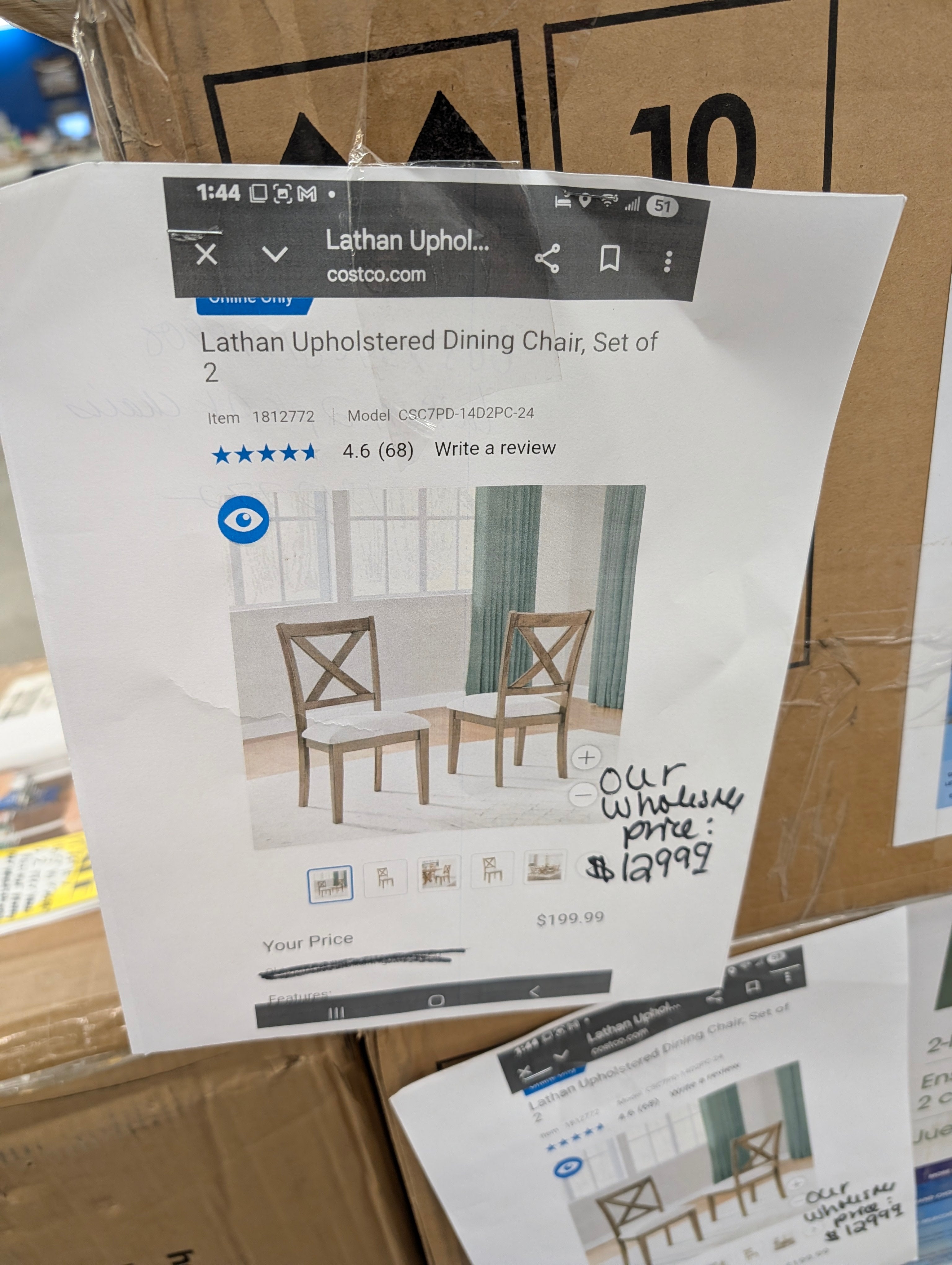 Lathan Upholstered Dining Chair - Set of 2